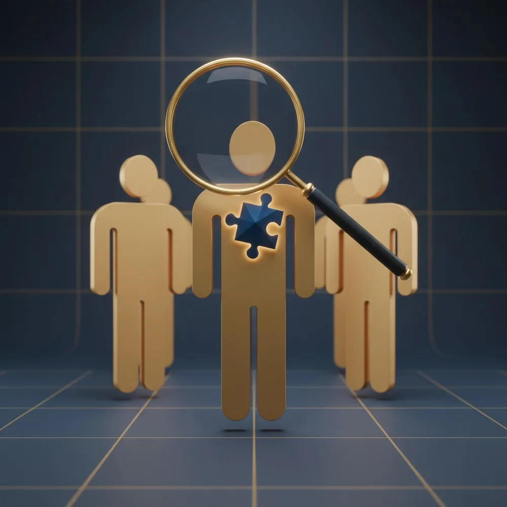 Persona con múltiples herramientas de trabajo digital y de marketing